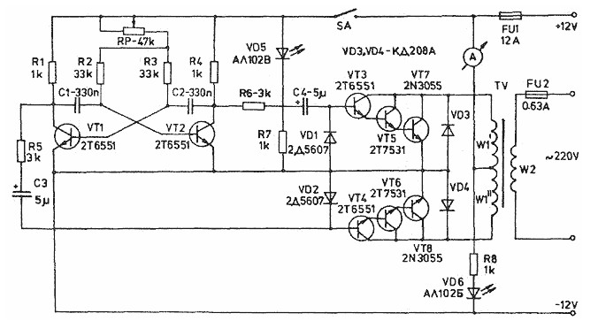 100W Inverter schematic - Inverter Circuit and Products