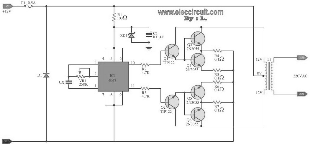 Diy 1000w Inverter Circuit Diagram - 100w Dc Power Inverter Circuit Inverter Circuit And Products Wiring Diagram - Diy 1000w Inverter Circuit Diagram